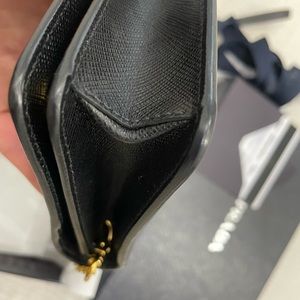 Prada Saffiano Leather Black Wallet-on-chain Bag